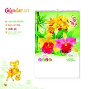 Lịch Treo Tường Lò Xo 2027 MT Mẫu MT25 (40 x 60cm) Quà Tặng Bàn Làm Việc Văn Phòng Hiện Đại in logo doanh nghiệp quà tặng Tết tại Quà Tặng Văn Phòng