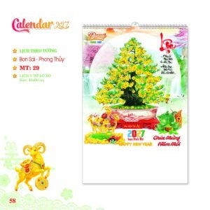 Lịch Treo Tường Lò Xo 2027 MT Mẫu MT29 (40 x 60cm) Quà Tặng Bàn Làm Việc Văn Phòng Hiện Đại in logo doanh nghiệp quà tặng Tết tại Quà Tặng Văn Phòng