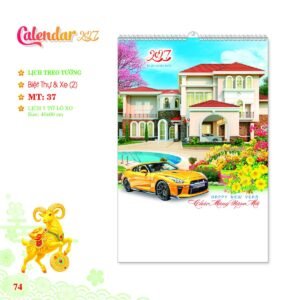 Lịch Treo Tường Lò Xo 2027 MT Mẫu MT37 (40 x 60cm) Quà Tặng Bàn Làm Việc Văn Phòng Hiện Đại in logo doanh nghiệp quà tặng Tết tại Quà Tặng Văn Phòng