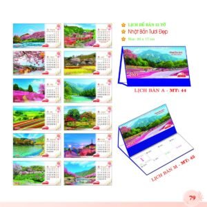 Lịch Để Bàn 2027 MT Mẫu MT44 (24 x 17cm) Quà Tặng Bàn Làm Việc Văn Phòng Hiện Đại in logo doanh nghiệp quà tặng Tết tại Quà Tặng Văn Phòng