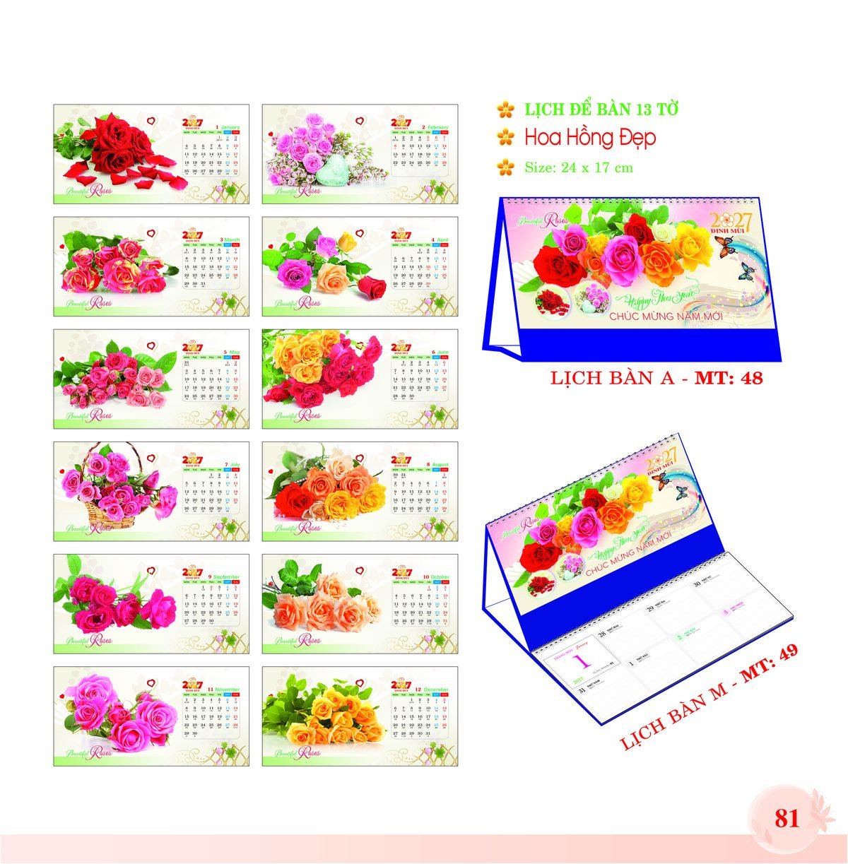 Lịch Để Bàn 2027 MT Mẫu MT48 (24 x 17cm) Quà Tặng Bàn Làm Việc Văn Phòng Hiện Đại Lịch Để Bàn 2027 MT Mẫu MT48 (24 x 17cm) Quà Tặng Bàn Làm Việc Văn Phòng Hiện Đại in logo doanh nghiệp quà tặng Tết tại Quà Tặng Văn Phòng