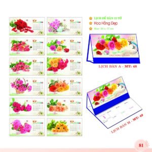 Lịch Để Bàn 2027 MT Mẫu MT49 (24 x 17cm) Quà Tặng Bàn Làm Việc Văn Phòng Hiện Đại in logo doanh nghiệp quà tặng Tết tại Quà Tặng Văn Phòng