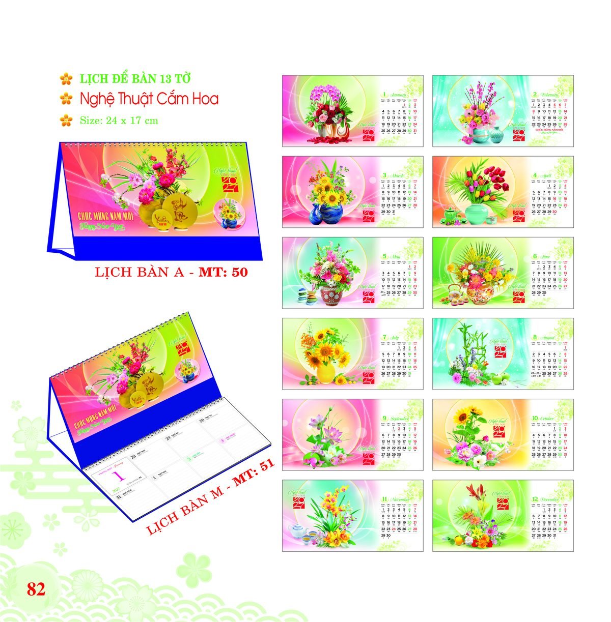 Lịch Để Bàn 2027 MT Mẫu MT50 (24 x 17cm) Quà Tặng Bàn Làm Việc Văn Phòng Hiện Đại Lịch Để Bàn 2027 MT Mẫu MT50 (24 x 17cm) Quà Tặng Bàn Làm Việc Văn Phòng Hiện Đại in logo doanh nghiệp quà tặng Tết tại Quà Tặng Văn Phòng