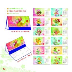 Lịch Để Bàn 2027 MT Mẫu MT51 (24 x 17cm) Quà Tặng Bàn Làm Việc Văn Phòng Hiện Đại in logo doanh nghiệp quà tặng Tết tại Quà Tặng Văn Phòng