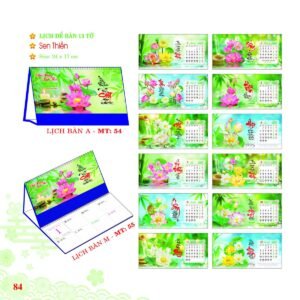 Lịch Để Bàn 2027 MT Mẫu MT55 (24 x 17cm) Quà Tặng Bàn Làm Việc Văn Phòng Hiện Đại in logo doanh nghiệp quà tặng Tết tại Quà Tặng Văn Phòng
