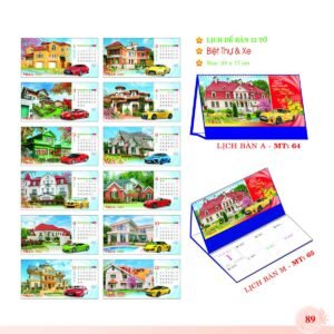Lịch Để Bàn 2027 MT Mẫu MT64 (24 x 17cm) Quà Tặng Bàn Làm Việc Văn Phòng Hiện Đại in logo doanh nghiệp quà tặng Tết tại Quà Tặng Văn Phòng