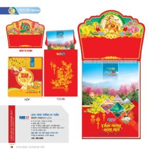 Lịch 52 Tuần 2027 NB Mẫu NB17 (30 x 41cm) Quà Tặng Bàn Làm Việc Văn Phòng Hiện Đại in logo doanh nghiệp quà tặng Tết tại Quà Tặng Văn Phòng