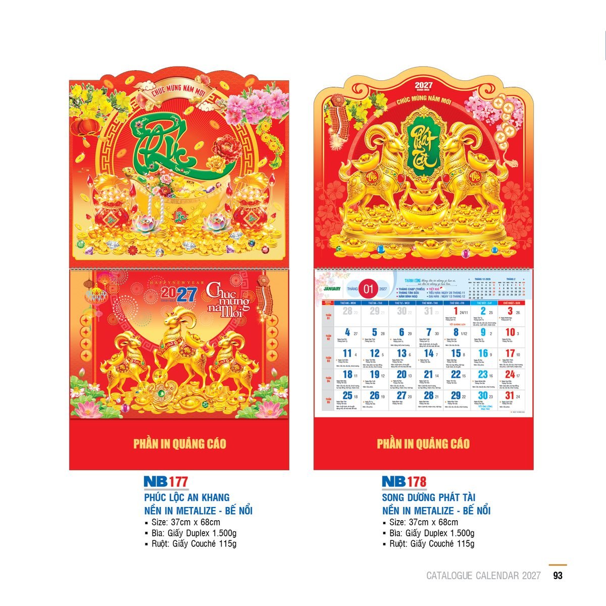 Lịch Bìa Treo 2027 NB Mẫu NB178 (29 x 41 cm) Quà Tặng Bàn Làm Việc Văn Phòng Hiện Đại Lịch Bìa Treo 2027 NB Mẫu NB178 (29 x 41 cm) Quà Tặng Bàn Làm Việc Văn Phòng Hiện Đại in logo doanh nghiệp quà tặng Tết tại Quà Tặng Văn Phòng