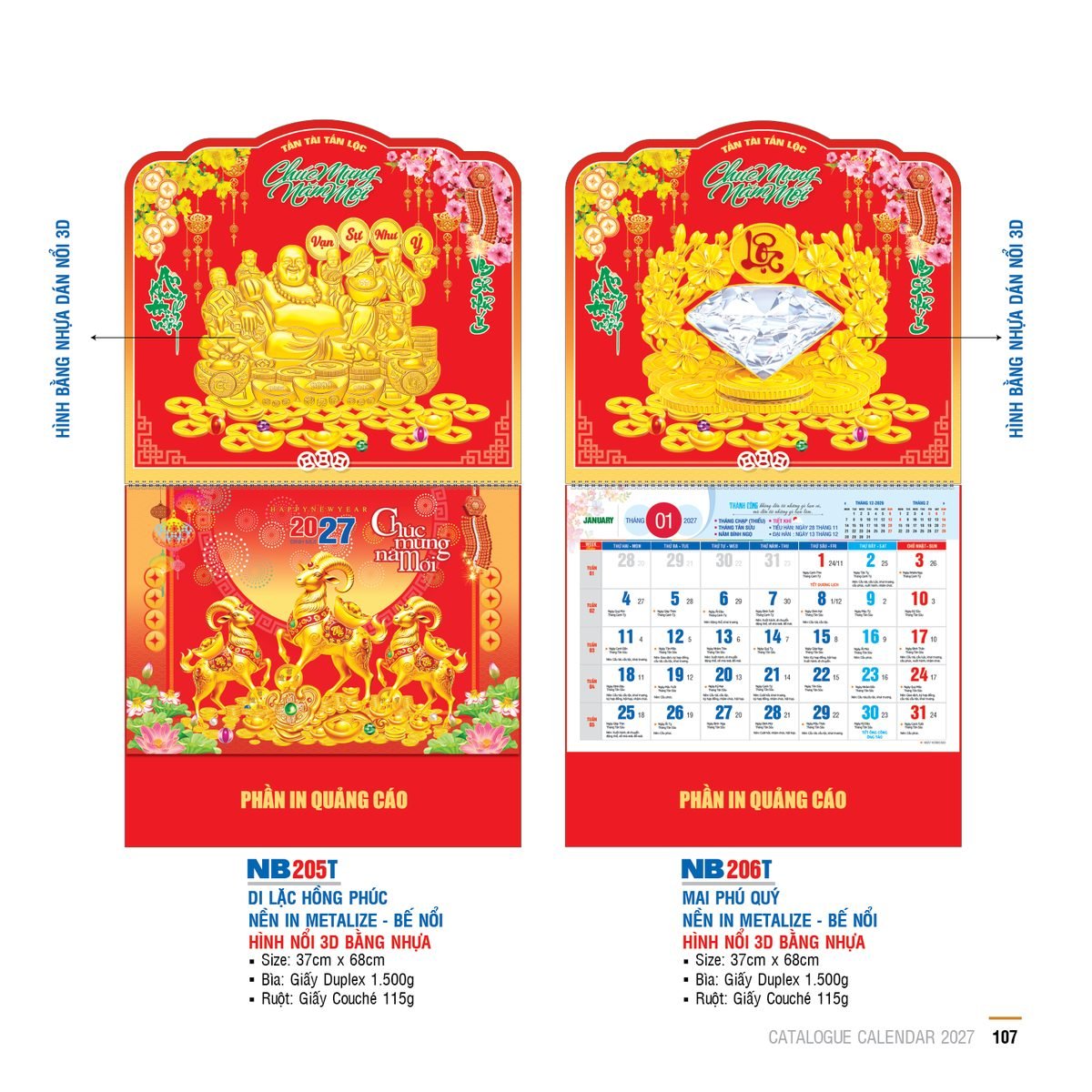 Lịch Bìa Treo 2027 NB Mẫu NB206T (29 x 41 cm) Quà Tặng Bàn Làm Việc Văn Phòng Hiện Đại Lịch Bìa Treo 2027 NB Mẫu NB206T (29 x 41 cm) Quà Tặng Bàn Làm Việc Văn Phòng Hiện Đại in logo doanh nghiệp quà tặng Tết tại Quà Tặng Văn Phòng