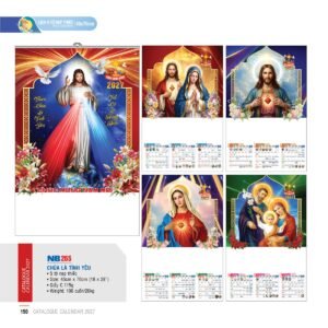 Lịch Treo Tường Nẹp Thiếc 2027 NB Mẫu NB265 (45 x 70cm) Quà Tặng Bàn Làm Việc Văn Phòng Hiện Đại in logo doanh nghiệp quà tặng Tết tại Quà Tặng Văn Phòng