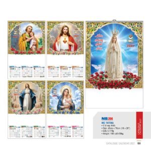 Lịch Treo Tường Nẹp Thiếc 2027 NB Mẫu NB266 (18 x 28 cm) Quà Tặng Bàn Làm Việc Văn Phòng Hiện Đại in logo doanh nghiệp quà tặng Tết tại Quà Tặng Văn Phòng