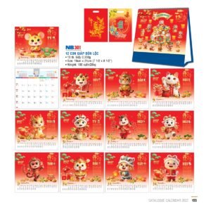 Lịch Bloc 2027 NB Mẫu NB301 (31 x 202 cm) Quà Tặng Bàn Làm Việc Văn Phòng Hiện Đại in logo doanh nghiệp quà tặng Tết tại Quà Tặng Văn Phòng