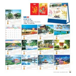 Lịch Bloc 2027 NB Mẫu NB305 (29 x 41 cm) Quà Tặng Bàn Làm Việc Văn Phòng Hiện Đại in logo doanh nghiệp quà tặng Tết tại Quà Tặng Văn Phòng