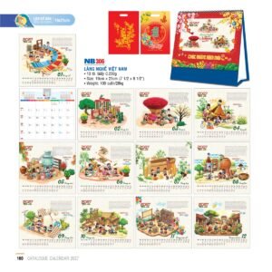 Lịch Bloc 2027 NB Mẫu NB306 (19 x 21cm) Quà Tặng Bàn Làm Việc Văn Phòng Hiện Đại in logo doanh nghiệp quà tặng Tết tại Quà Tặng Văn Phòng