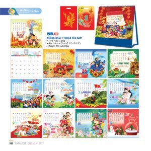 Lịch Bloc 2027 NB Mẫu NB310 (19 x 21cm) Quà Tặng Bàn Làm Việc Văn Phòng Hiện Đại in logo doanh nghiệp quà tặng Tết tại Quà Tặng Văn Phòng