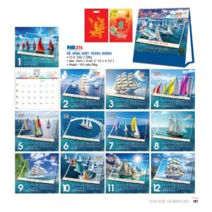 Lịch Bloc 2027 NB Mẫu NB314 (31 x 202 cm) Quà Tặng Bàn Làm Việc Văn Phòng Hiện Đại in logo doanh nghiệp quà tặng Tết tại Quà Tặng Văn Phòng