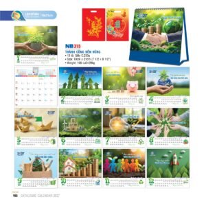 Lịch Bloc 2027 NB Mẫu NB315 (19 x 21cm) Quà Tặng Bàn Làm Việc Văn Phòng Hiện Đại in logo doanh nghiệp quà tặng Tết tại Quà Tặng Văn Phòng