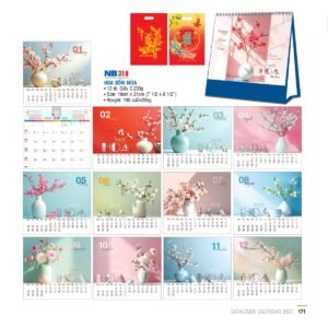 Lịch Bloc 2027 NB Mẫu NB318 (29 x 41 cm) Quà Tặng Bàn Làm Việc Văn Phòng Hiện Đại in logo doanh nghiệp quà tặng Tết tại Quà Tặng Văn Phòng