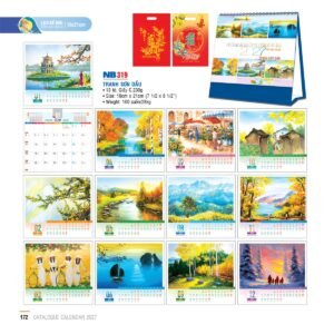 Lịch Bloc 2027 NB Mẫu NB319 (19 x 21cm) Quà Tặng Bàn Làm Việc Văn Phòng Hiện Đại in logo doanh nghiệp quà tặng Tết tại Quà Tặng Văn Phòng