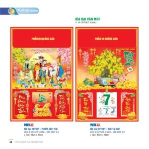 Lịch Bìa Treo 2027 NB Mẫu NB32 (40 x 60cm) Quà Tặng Bàn Làm Việc Văn Phòng Hiện Đại in logo doanh nghiệp quà tặng Tết tại Quà Tặng Văn Phòng