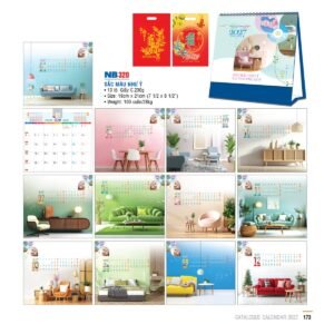 Lịch Bloc 2027 NB Mẫu NB320 (31 x 23 cm) Quà Tặng Bàn Làm Việc Văn Phòng Hiện Đại in logo doanh nghiệp quà tặng Tết tại Quà Tặng Văn Phòng