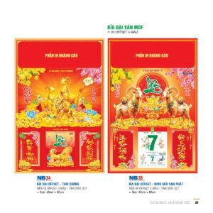 Lịch Bìa Treo 2027 NB Mẫu NB35 (29 x 41 cm) Quà Tặng Bàn Làm Việc Văn Phòng Hiện Đại in logo doanh nghiệp quà tặng Tết tại Quà Tặng Văn Phòng