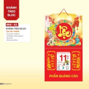 Lịch Bloc 2027 NHA Mẫu NHA62 (37 x 68cm) Quà Tặng Bàn Làm Việc Văn Phòng Hiện Đại in logo doanh nghiệp quà tặng Tết tại Quà Tặng Văn Phòng