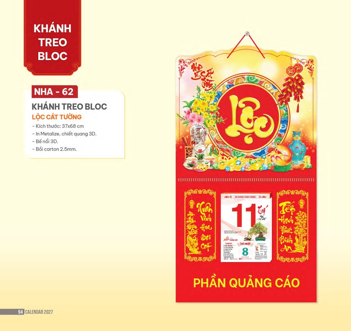 Lịch Bloc 2027 NHA Mẫu NHA62 (37 x 68cm) Quà Tặng Bàn Làm Việc Văn Phòng Hiện Đại Lịch Bloc 2027 NHA Mẫu NHA62 (37 x 68cm) Quà Tặng Bàn Làm Việc Văn Phòng Hiện Đại in logo doanh nghiệp quà tặng Tết tại Quà Tặng Văn Phòng