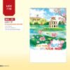 Lịch Treo Tường Lò Xo 2027 NHA Mẫu NHA80 (40 x 60cm) Quà Tặng Bàn Làm Việc Văn Phòng Hiện Đại in logo doanh nghiệp quà tặng Tết tại Quà Tặng Văn Phòng