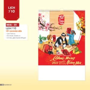 Lịch Bloc 2027 NHA Mẫu NHA81 (29 x 41 cm) Quà Tặng Bàn Làm Việc Văn Phòng Hiện Đại in logo doanh nghiệp quà tặng Tết tại Quà Tặng Văn Phòng