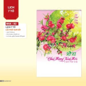 Lịch Bloc 2027 NHA Mẫu NHA82 (29 x 41 cm) Quà Tặng Bàn Làm Việc Văn Phòng Hiện Đại in logo doanh nghiệp quà tặng Tết tại Quà Tặng Văn Phòng