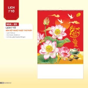 Lịch Treo Tường Lò Xo 2027 NHA Mẫu NHA85 (40 x 60cm) Quà Tặng Bàn Làm Việc Văn Phòng Hiện Đại in logo doanh nghiệp quà tặng Tết tại Quà Tặng Văn Phòng