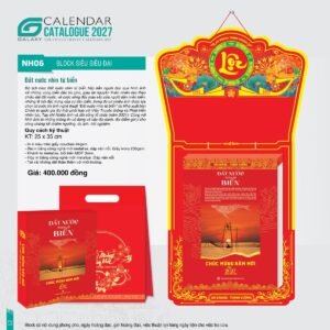Lịch Bloc Siêu Đại 2027 NH Mẫu NH06 (25 x 35cm) Quà Tặng Bàn Làm Việc Văn Phòng Hiện Đại in logo doanh nghiệp quà tặng Tết tại Quà Tặng Văn Phòng