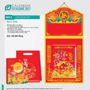 Lịch Bloc Đại Đặc Biệt 2027 NH Mẫu NH12 (29 x 41 cm) Quà Tặng Bàn Làm Việc Văn Phòng Hiện Đại in logo doanh nghiệp quà tặng Tết tại Quà Tặng Văn Phòng