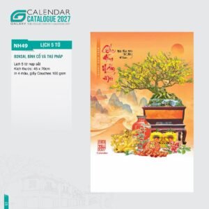 Lịch Bloc 2027 NH Mẫu NH49 (45 x 70cm) Quà Tặng Bàn Làm Việc Văn Phòng Hiện Đại in logo doanh nghiệp quà tặng Tết tại Quà Tặng Văn Phòng