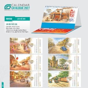 Lịch Để Bàn 2027 NH Mẫu NH5657 (24 x 16cm) Quà Tặng Bàn Làm Việc Văn Phòng Hiện Đại in logo doanh nghiệp quà tặng Tết tại Quà Tặng Văn Phòng