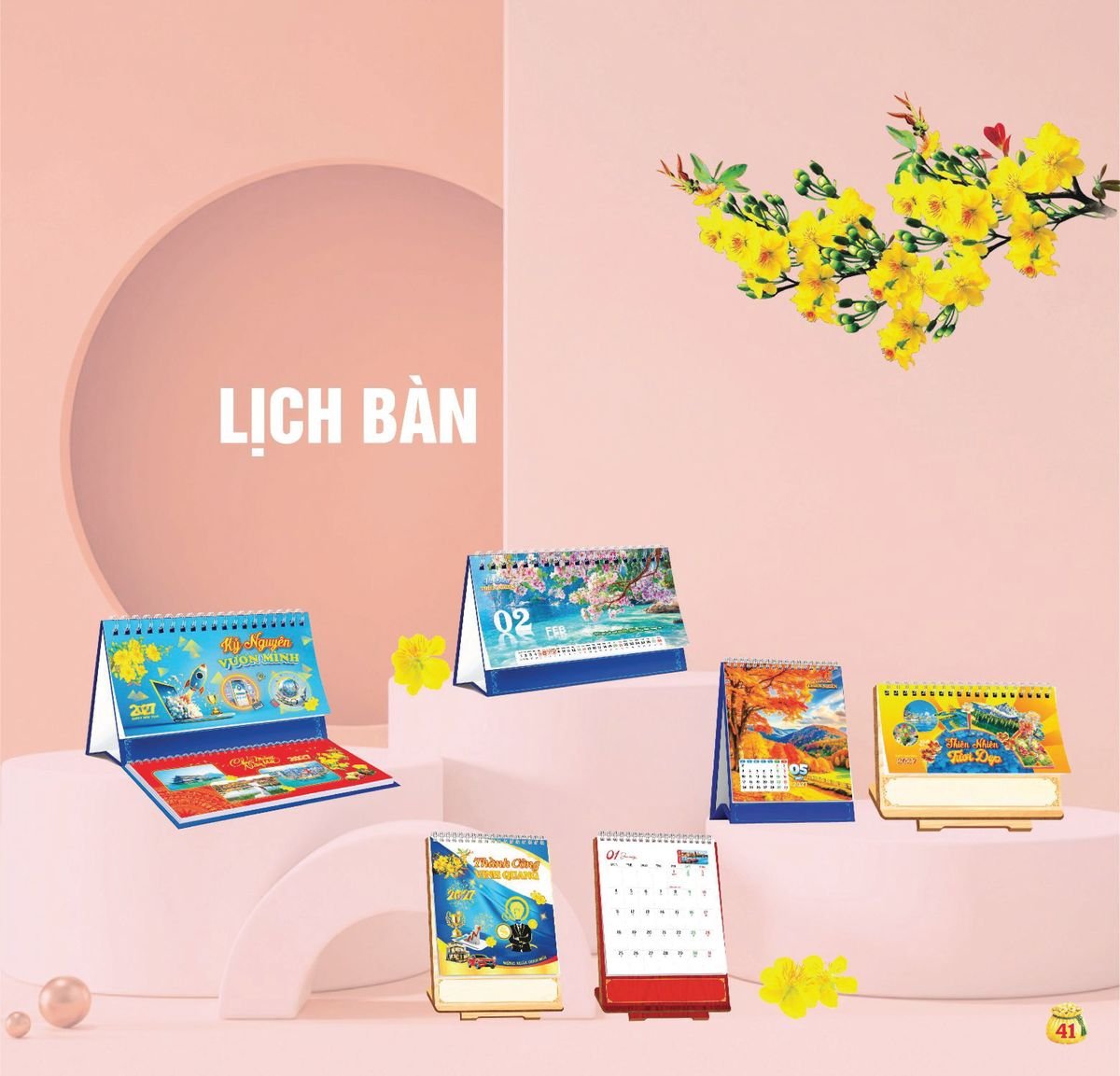 Lịch Bloc Siêu Cực Đại 2027 TDM TDM38 Quà Tặng Bàn Làm Việc Văn Phòng Hiện Đại