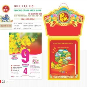 Lịch Bloc Cực Đại 2027 TD Mẫu TD11 (29 x 41 cm) Quà Tặng Bàn Làm Việc Văn Phòng Hiện Đại in logo doanh nghiệp quà tặng Tết tại Quà Tặng Văn Phòng