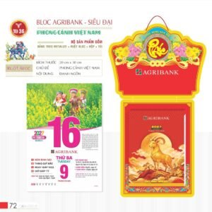 Lịch Bloc Siêu Đại 2027 TD Mẫu TD36 (20 x 30 cm) Quà Tặng Bàn Làm Việc Văn Phòng Hiện Đại in logo doanh nghiệp quà tặng Tết tại Quà Tặng Văn Phòng