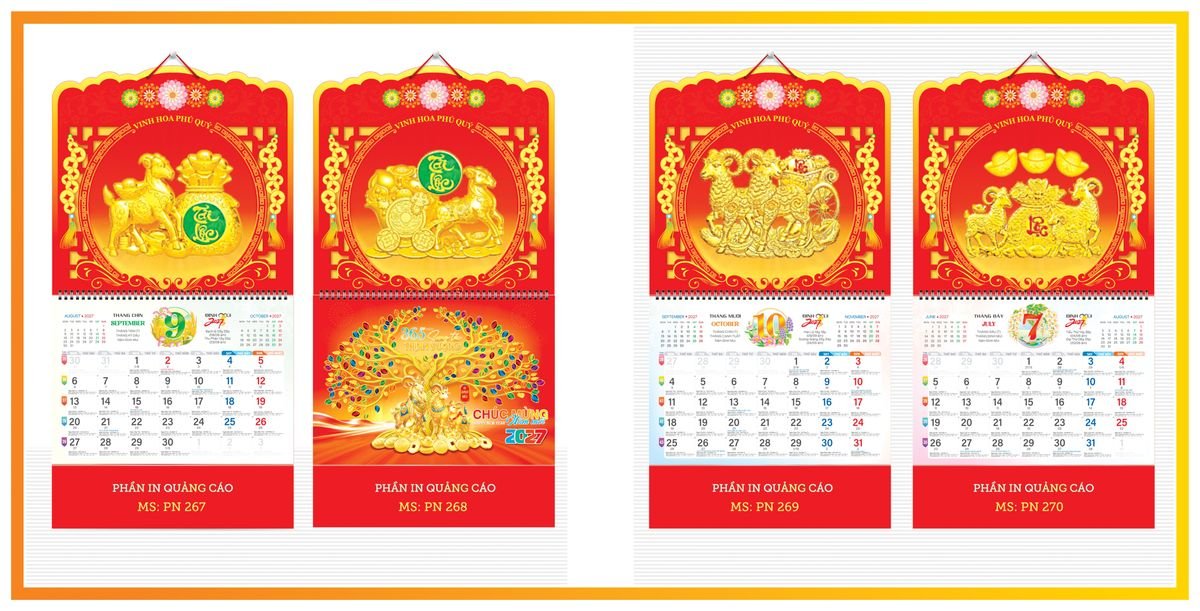 Lịch 13 Tờ TPN13T11 Quà Tặng Bàn Làm Việc Văn Phòng Hiện Đại
