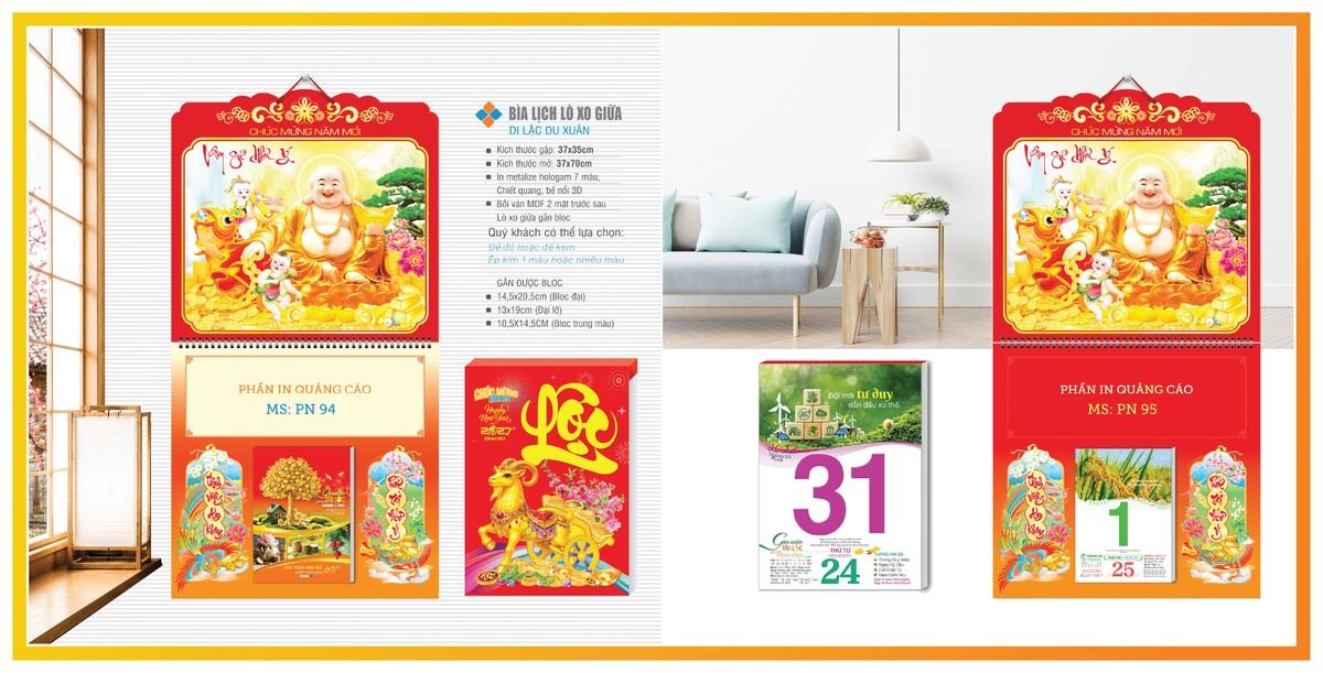 Bìa Lịch Treo Gắn Bloc TPNBIA10 Quà Tặng Bàn Làm Việc Văn Phòng Hiện Đại