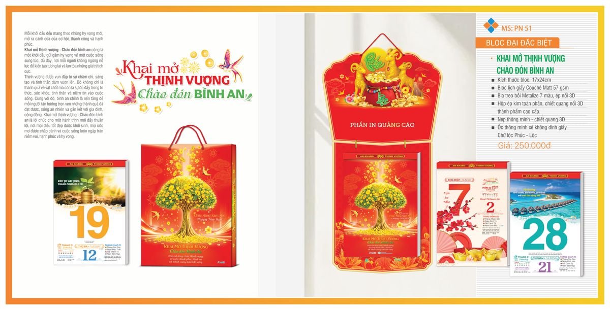 Lịch Bloc TPN 2027 TPNBLOC60 Quà Tặng Bàn Làm Việc Văn Phòng Hiện Đại
