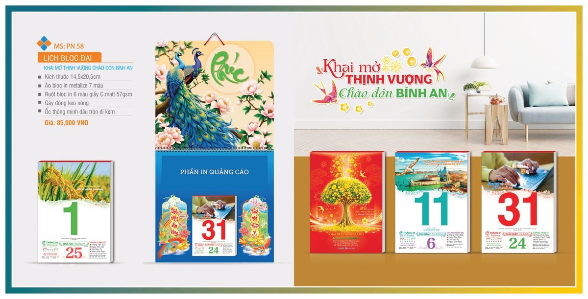 Lịch Bloc TPN 2027 TPNBLOC65 Quà Tặng Bàn Làm Việc Văn Phòng Hiện Đại