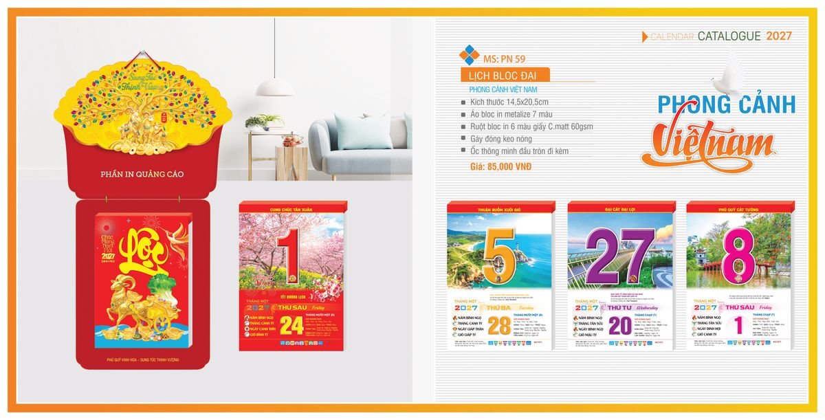 Lịch Bloc TPN 2027 TPNBLOC66 Quà Tặng Bàn Làm Việc Văn Phòng Hiện Đại Lịch Bloc TPN 2027 TPNBLOC66 Quà Tặng Bàn Làm Việc Văn Phòng Hiện Đại