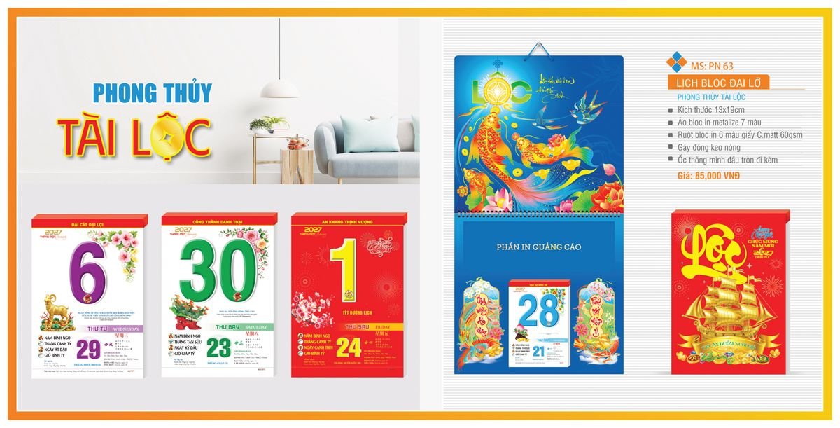 Lịch Bloc TPN 2027 TPNBLOC70 Quà Tặng Bàn Làm Việc Văn Phòng Hiện Đại