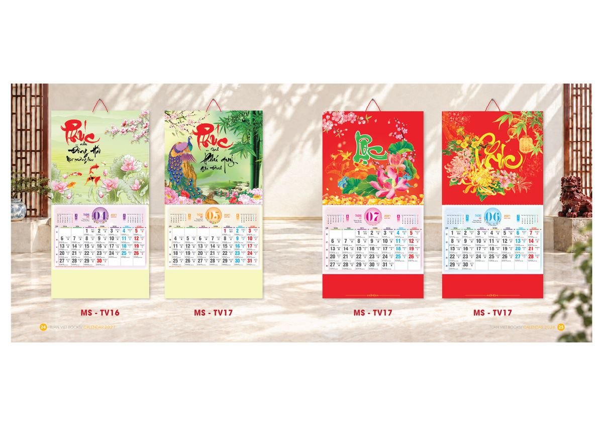 Lịch Bloc Cực Đại 2027 Tuấn Việt TV11 Quà Tặng Bàn Làm Việc Văn Phòng Hiện Đại