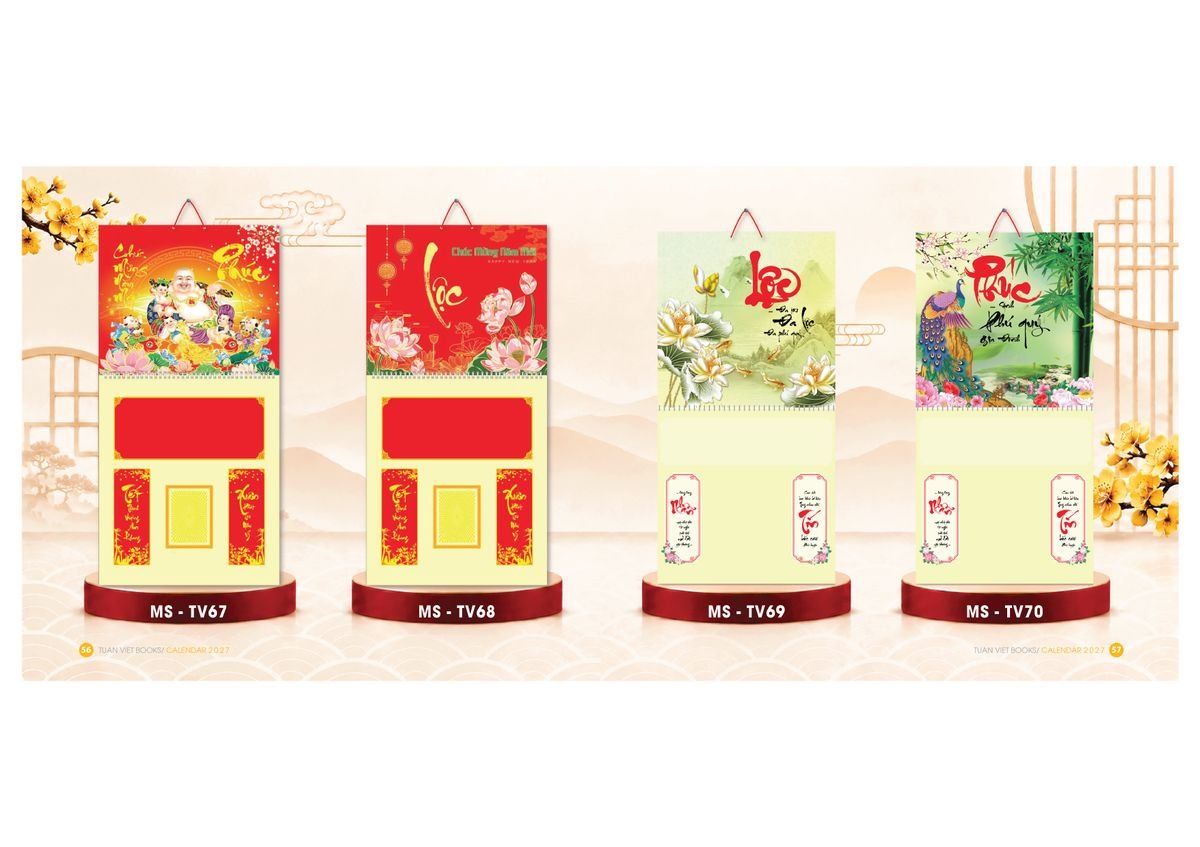 Lịch Để Bàn Tuấn Việt 2027 Tuấn Việt TV29 Quà Tặng Bàn Làm Việc Văn Phòng Hiện Đại