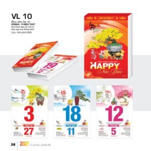 Lịch Bloc Siêu Đại 2027 VL Mẫu VL1011 (20 x 30cm) Quà Tặng Bàn Làm Việc Văn Phòng Hiện Đại in logo doanh nghiệp quà tặng Tết tại Quà Tặng Văn Phòng
