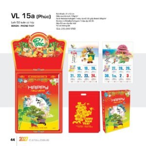 Lịch 52 Tuần 2027 VL Mẫu VL16 (31 x 42 cm) Quà Tặng Bàn Làm Việc Văn Phòng Hiện Đại in logo doanh nghiệp quà tặng Tết tại Quà Tặng Văn Phòng