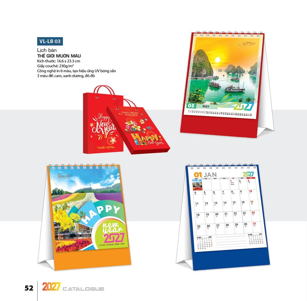 Lịch Bloc 2027 VL Mẫu VLLB03 (29 x 41 cm) Quà Tặng Bàn Làm Việc Văn Phòng Hiện Đại Lịch Bloc 2027 VL Mẫu VLLB03 (29 x 41 cm) Quà Tặng Bàn Làm Việc Văn Phòng Hiện Đại in logo doanh nghiệp quà tặng Tết tại Quà Tặng Văn Phòng